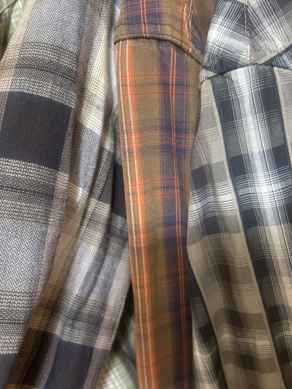 4 shirts- pearl snap long sleeve